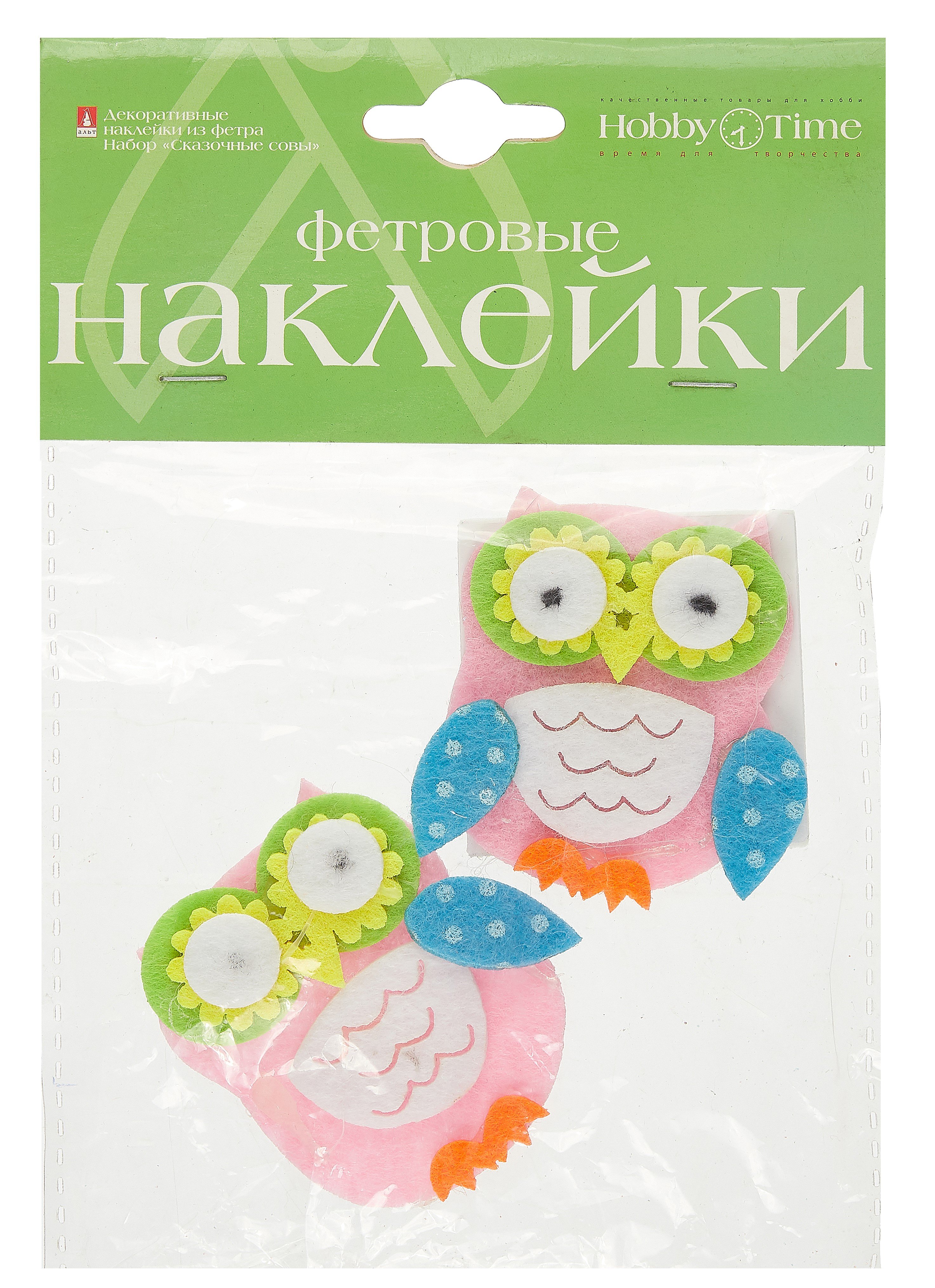 

Наклейки декоративные. из фетра. Сказочные совы. в ассортименте. -Китай: Альт, (Hobby Time ). 2-093/21 377399