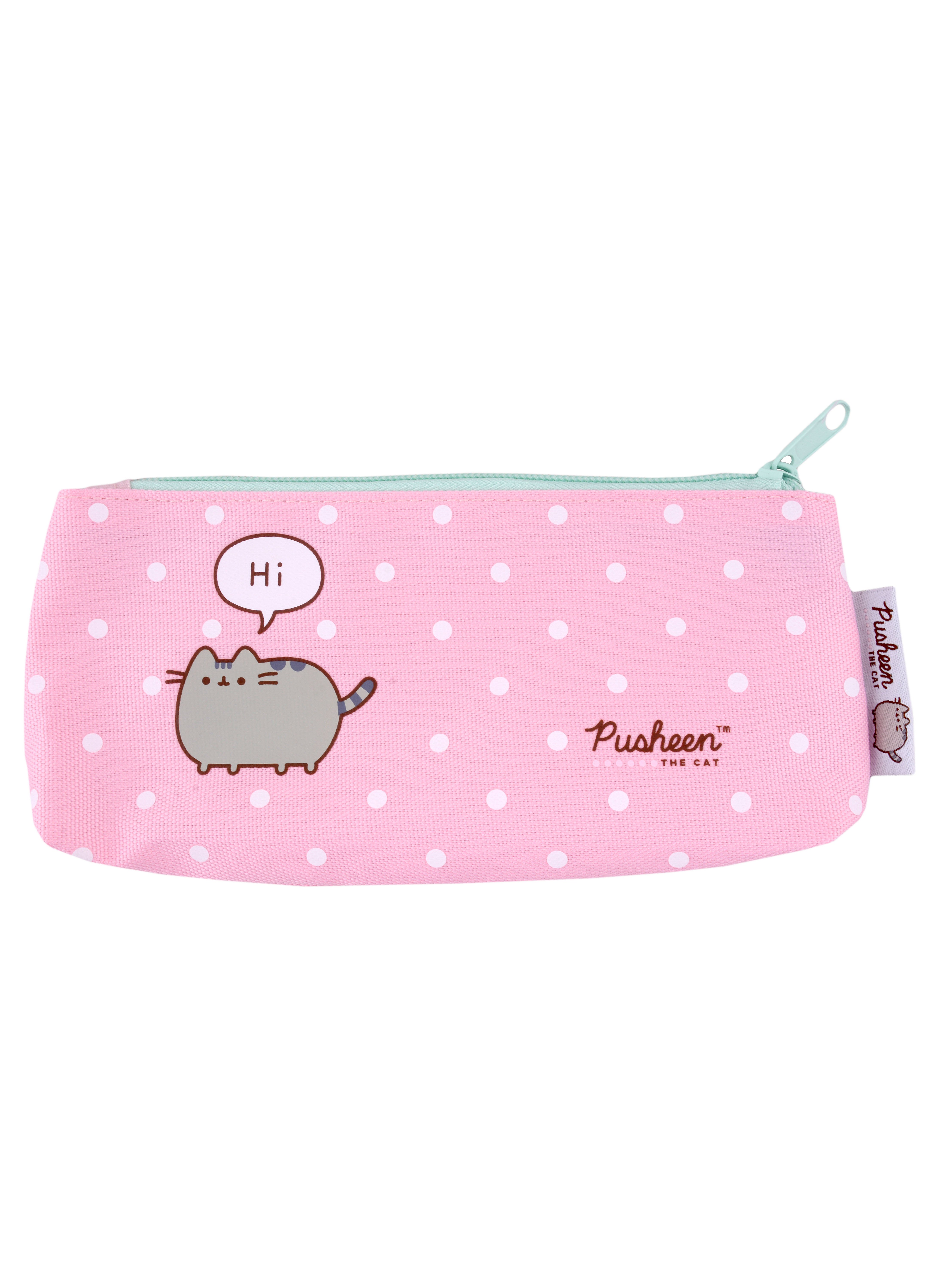 

Пенал-косметичка "Pusheen" розовый, полиэстер, молния