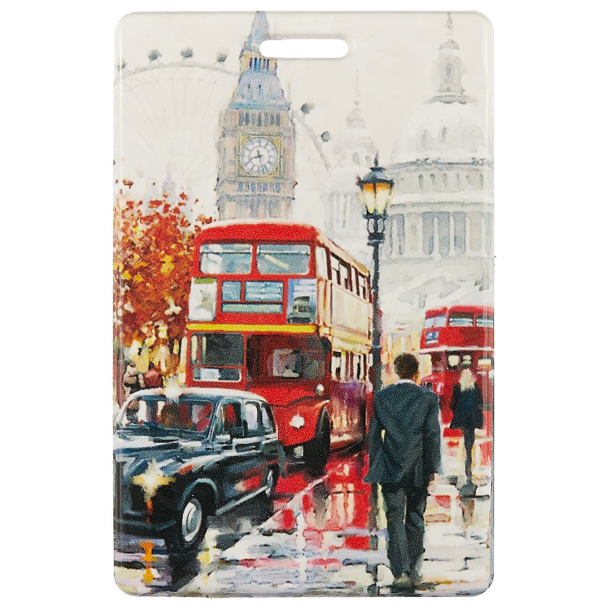 

Чехол для карточек London Акварель