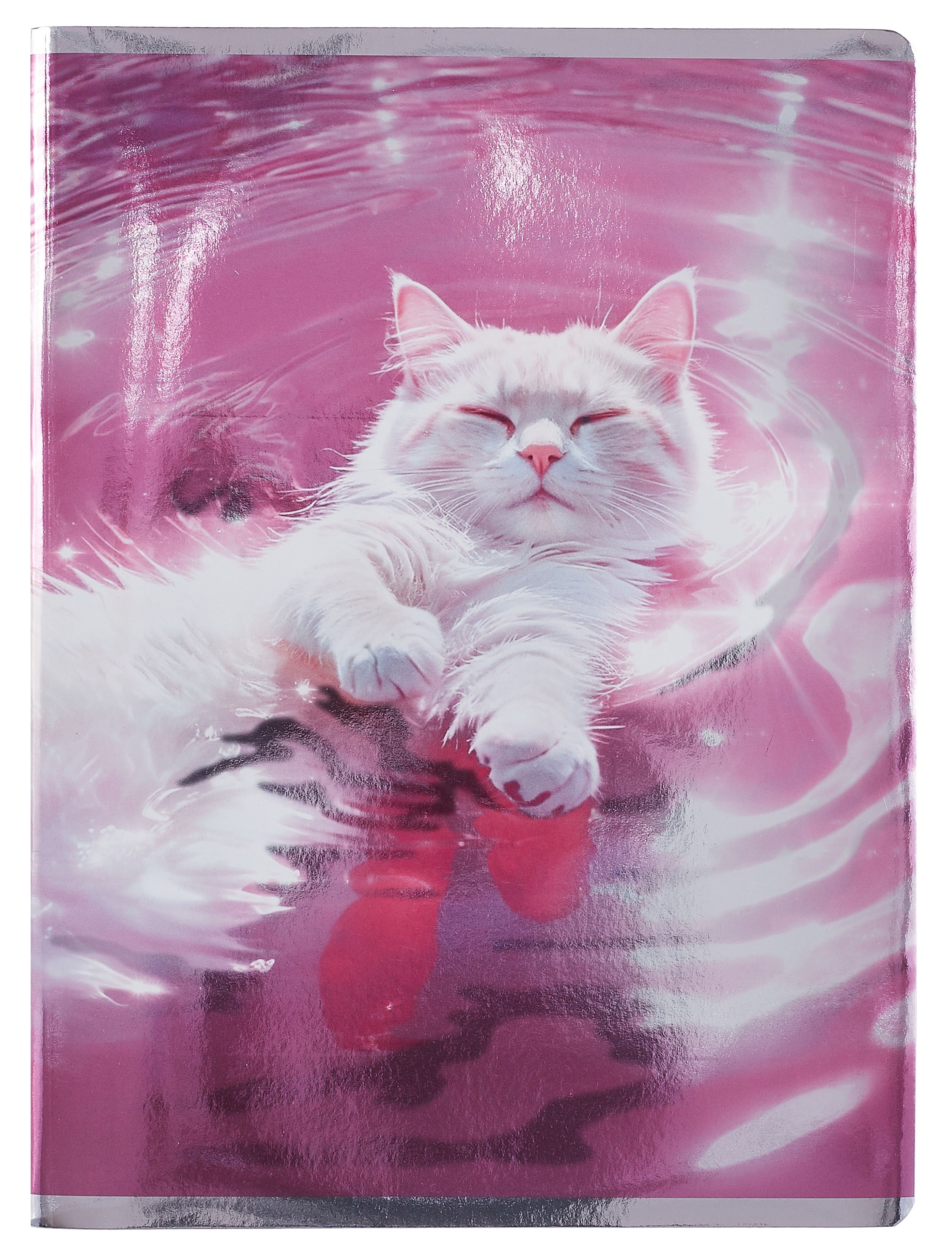 

Тетрадь А4 80л кл. "Наслаждение" мел.картон, выб.лак, глянц.ламинация, печать по металлиз.пленке серебро