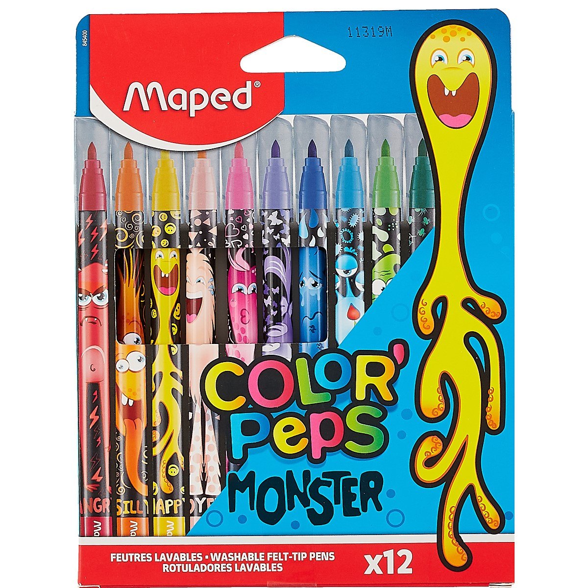 

Фломастеры Maped, ColorPeps Monster, 12 цветов