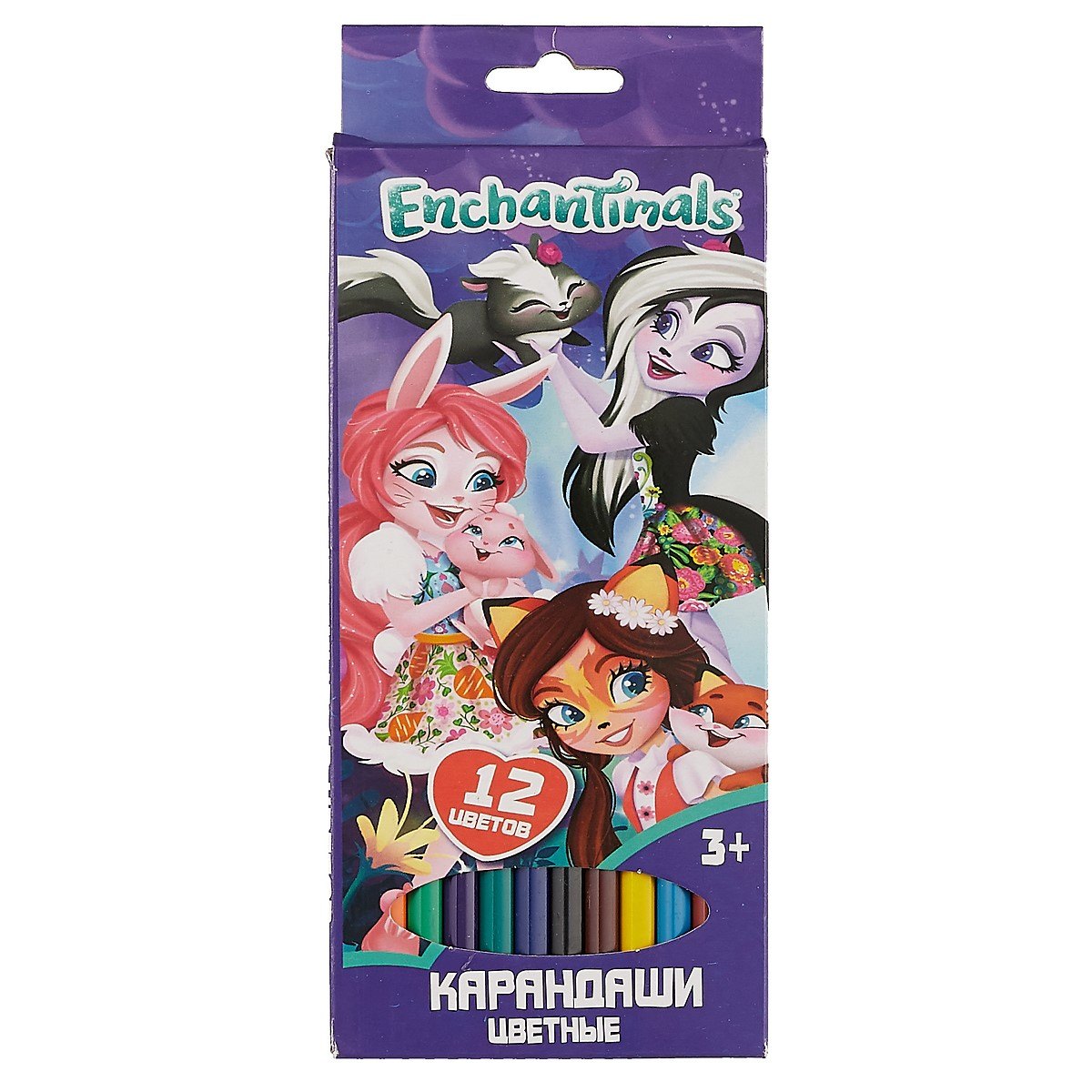 

Карандаши цветные Centrum, Enchantimals, 12 цветов