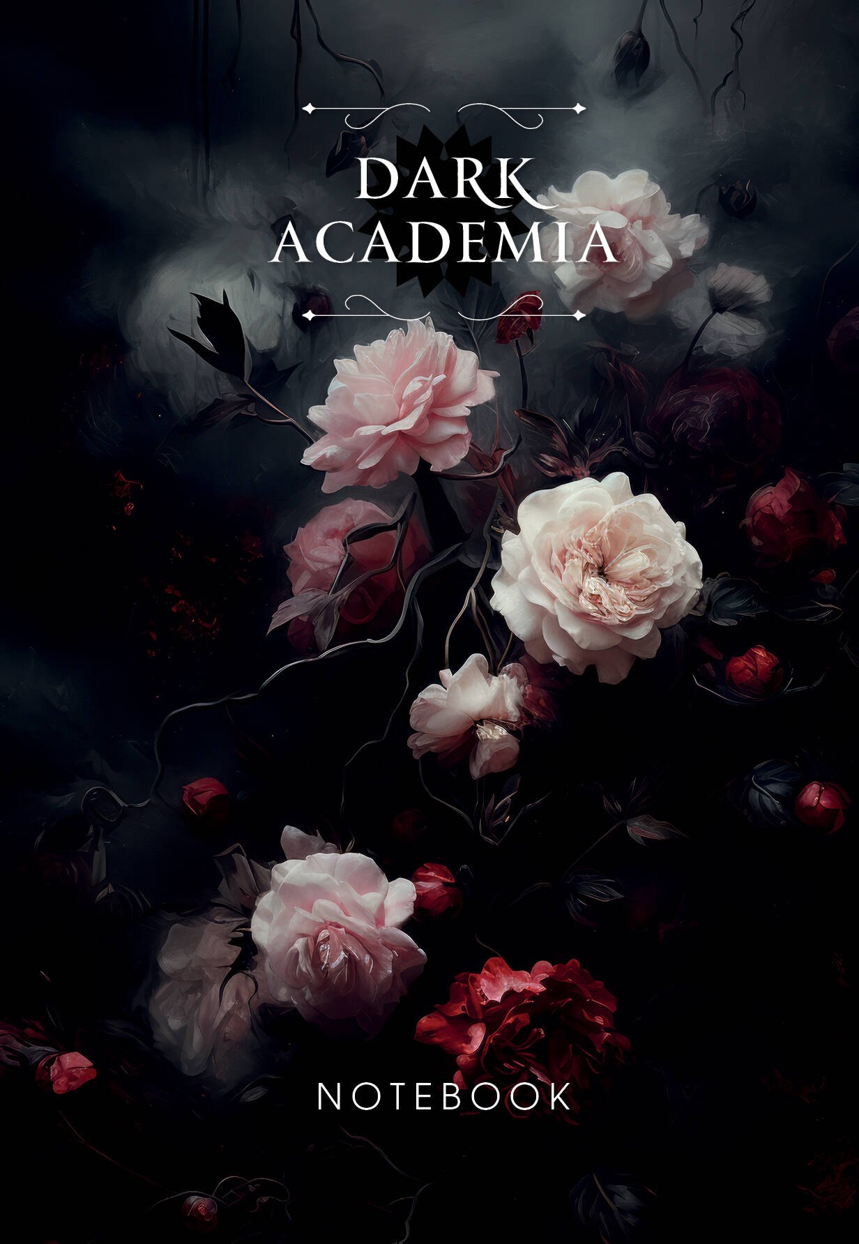 Борисова Алла Вячеславовна: Dark Academia notebook (цветы)