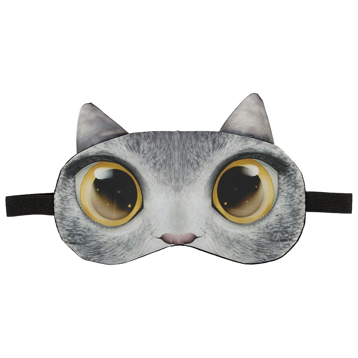 

Маска для сна Кот серый (фотопринт) (пакет)