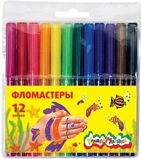 

Фломастеры Каляка-Маляка, 12 цветов