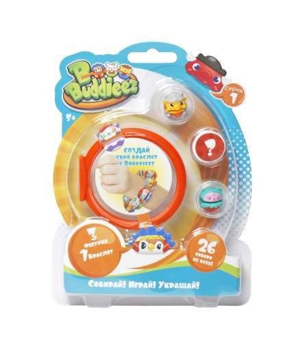 

Игровой набор, 1TOY/Вантой, Bbuddieez Набор 3 шарма, 1 браслет, 18*14*2см