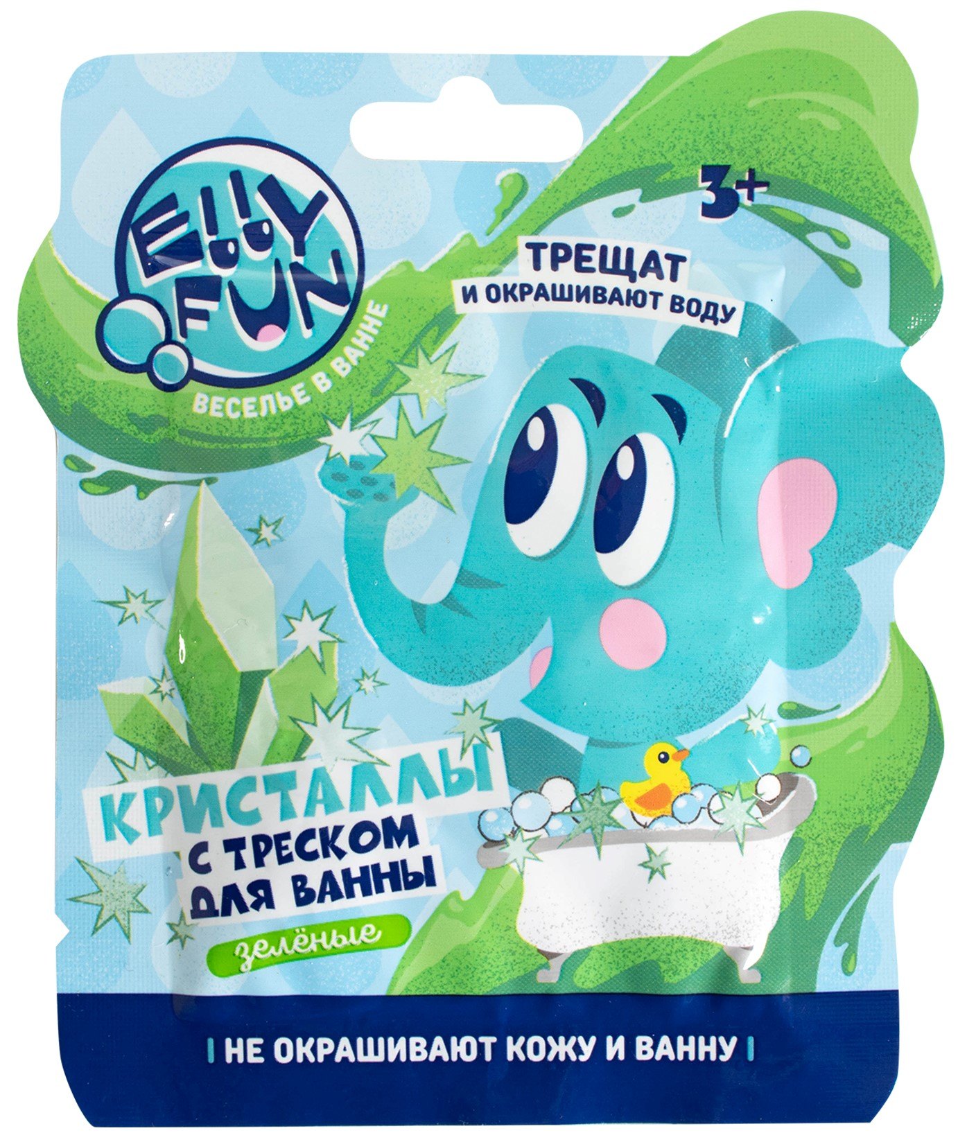 

Кристаллы для ванны (зеленый цвет) (12 г) (EF006)