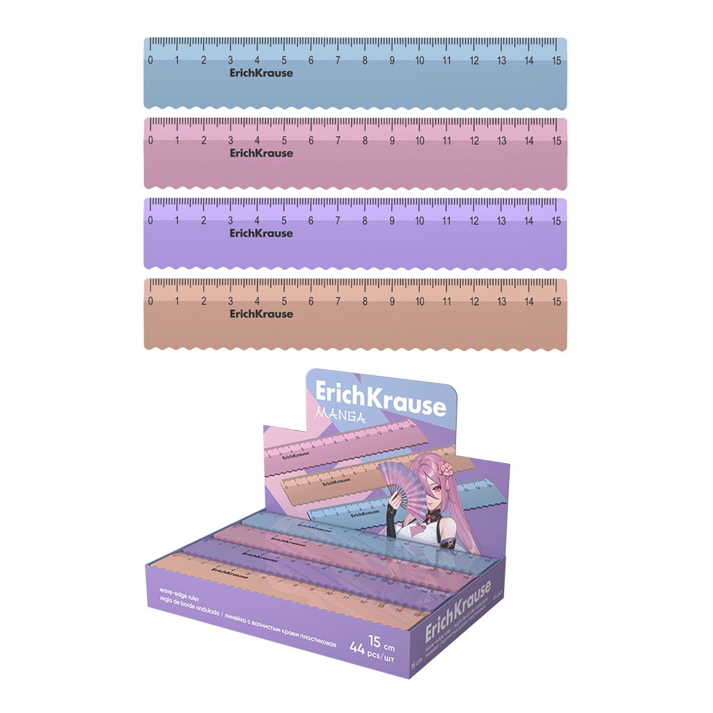 Линейка 15см quotManga quot ассорти Erich Krause 55₽