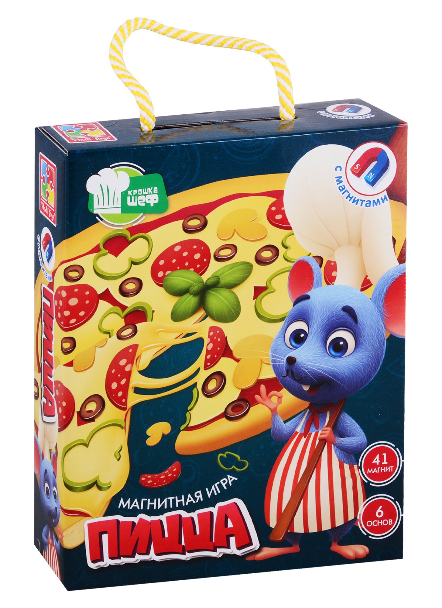 

Игра магнитная Vladi Toys Крошка Шеф "Пицца" VT3004-08