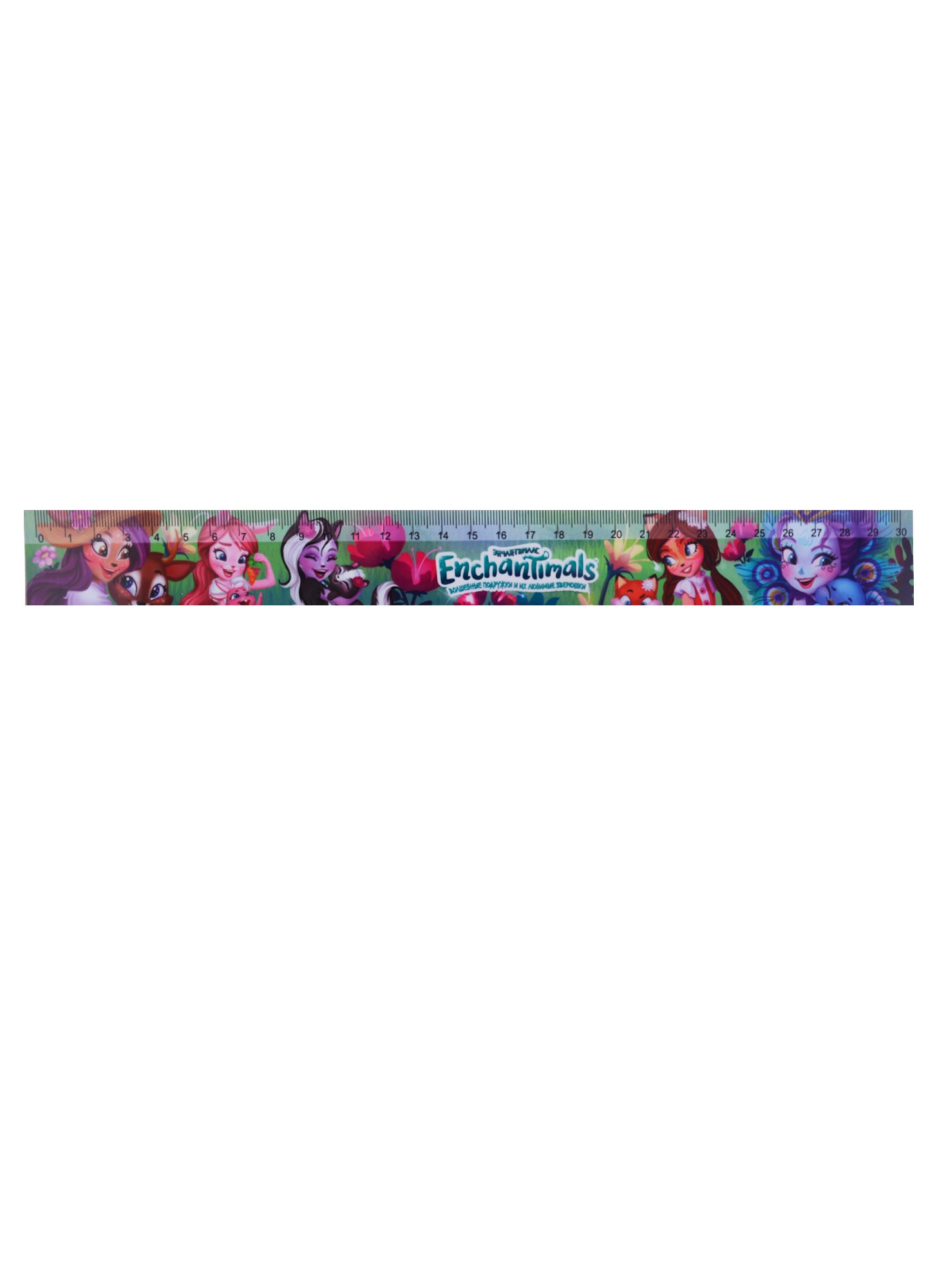 

Линейка 30см "Enchantimals" с таблицей умножения, ассорти, CENTRUM