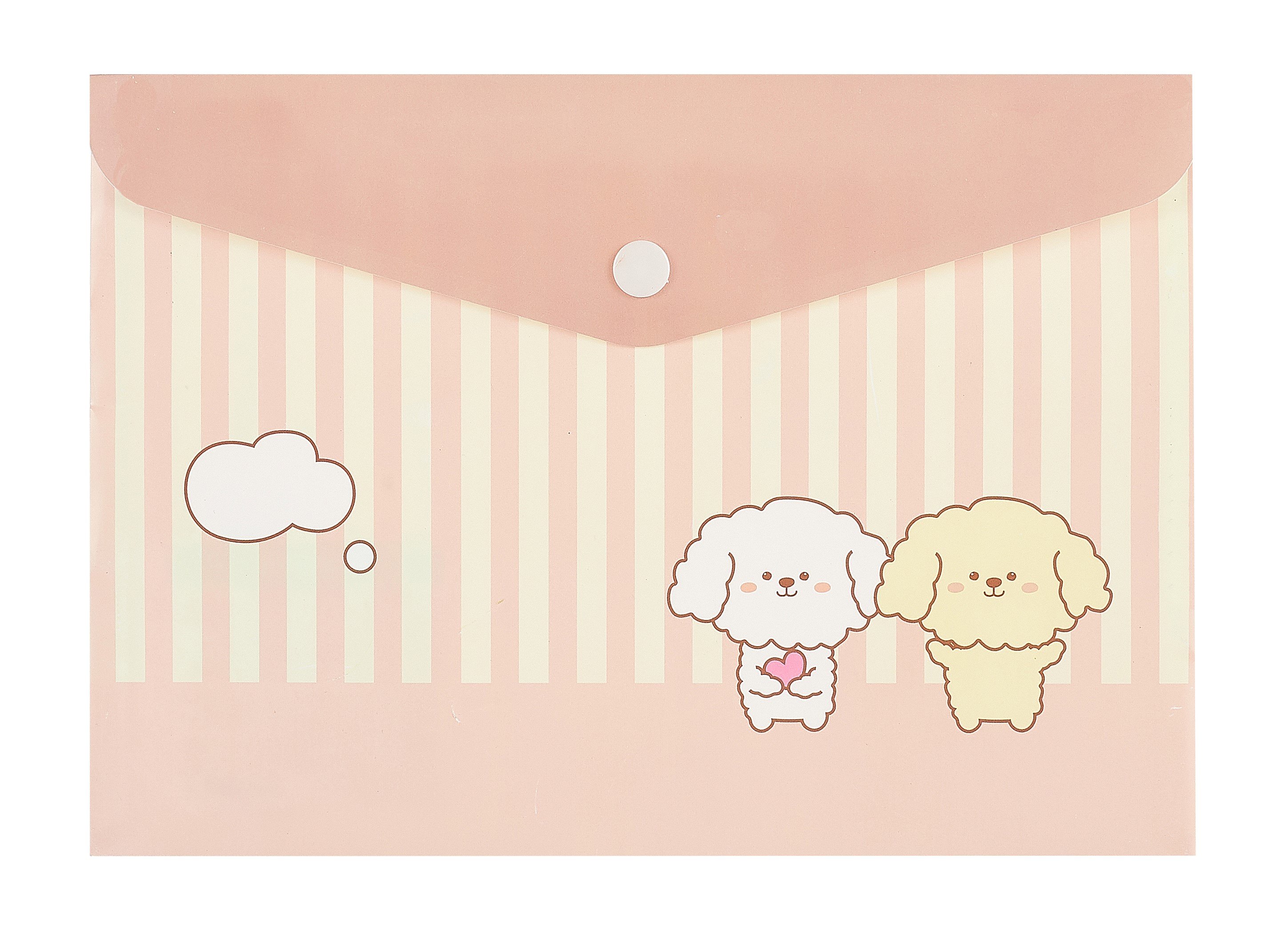 

Папка-конверт А5 на кнопке "Kawaii. Щенки"