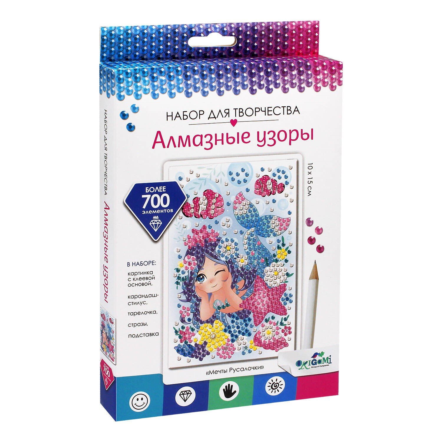 

Алмазные узоры. Мечты русалочки. 10*15см Арт. 06417