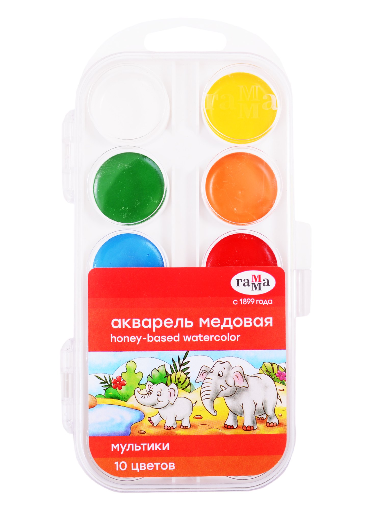 

Акварельные краски Гамма, "Мультики", 10 цветов