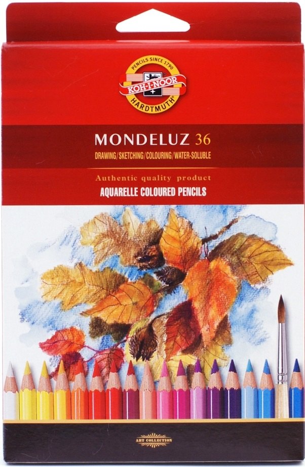 

Карандаши цветные Koh-I-Noor, Mondeluz, акварельные 36 цветов