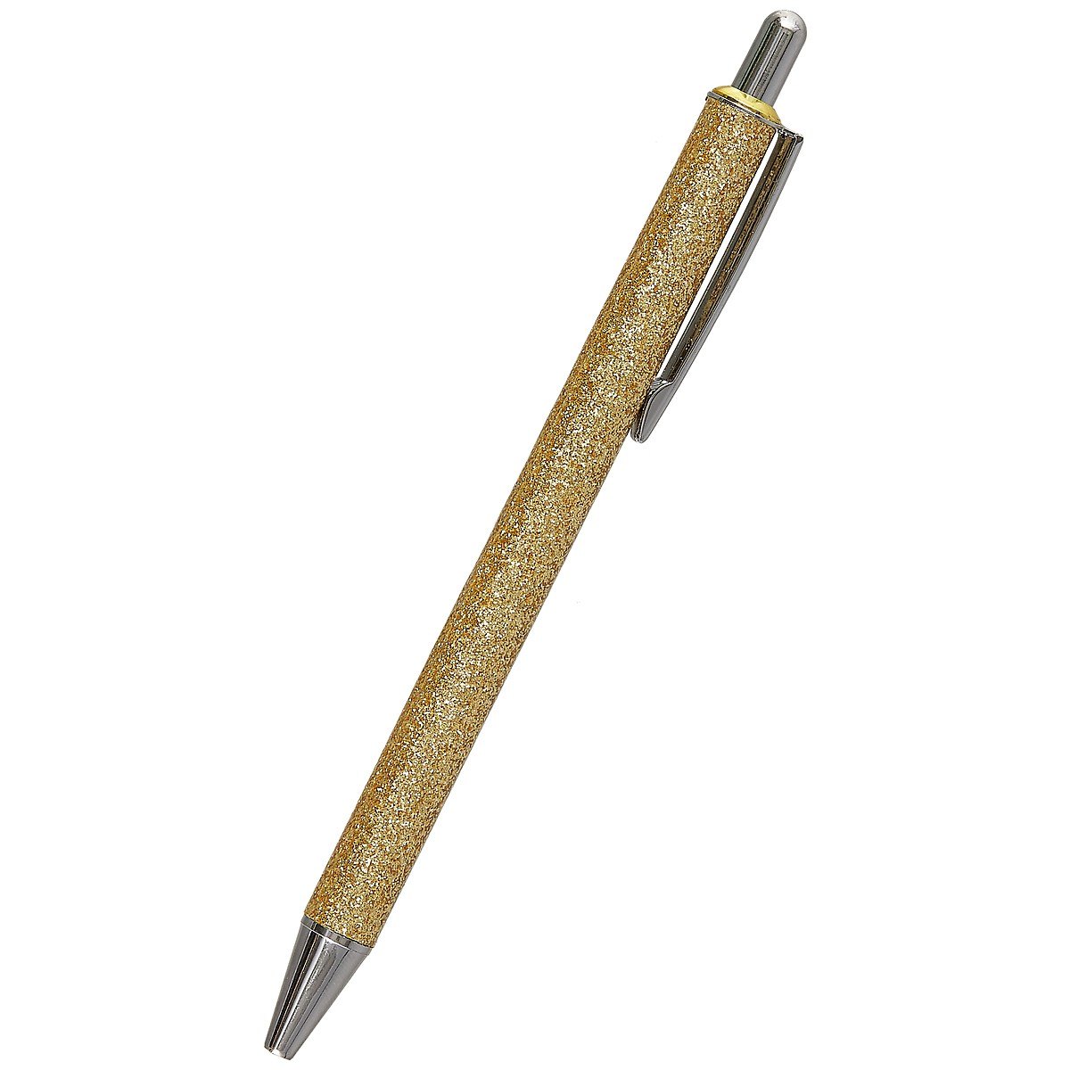 

Ручка шариковая Glitter Gold Happiness, автоматическая синяя