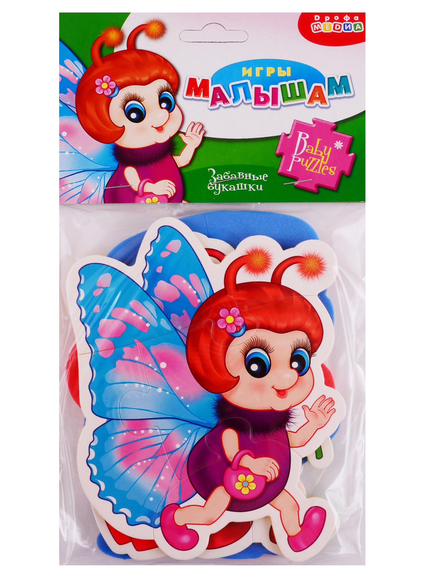 

Игровой набор, Мягкие пазлы Забавные букашки 3399