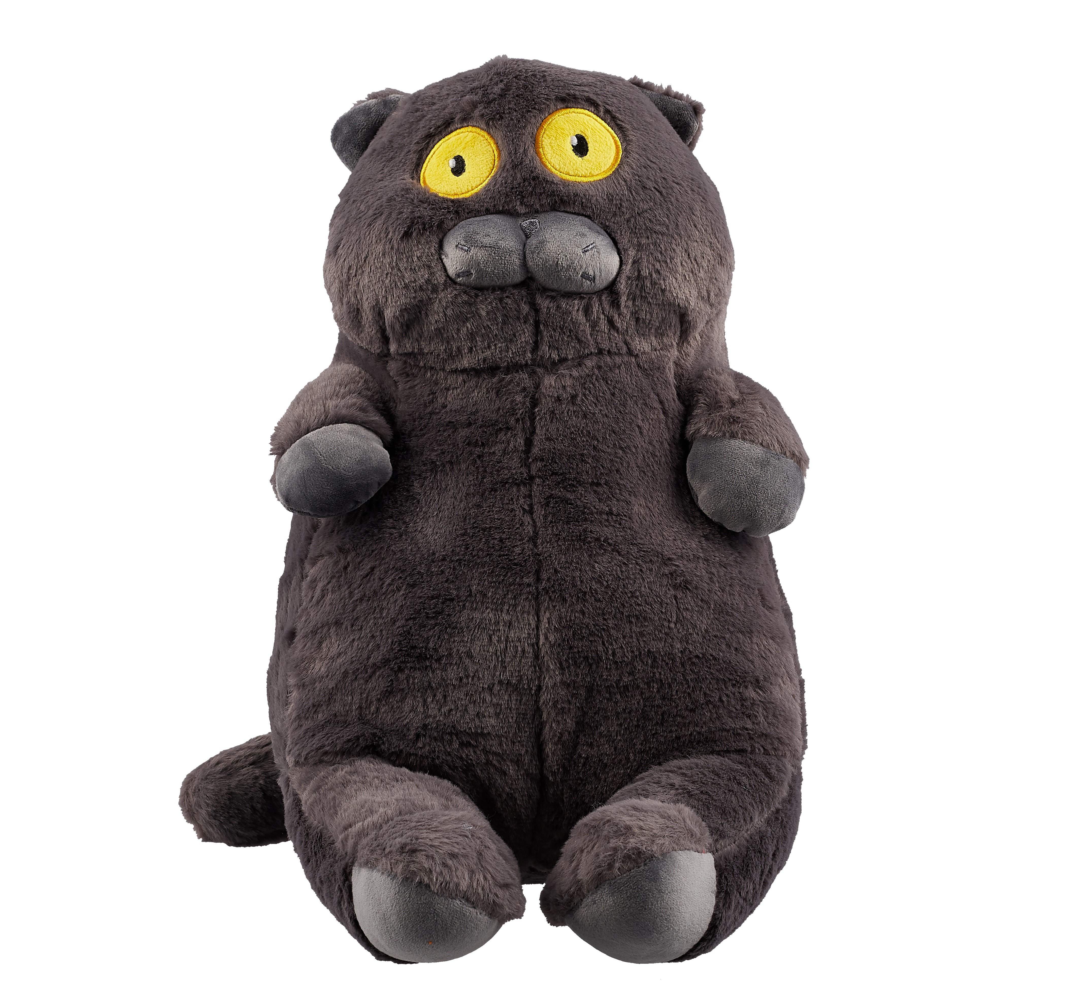 

Мягкая игрушка Кот с желтыми глазами (40х22)