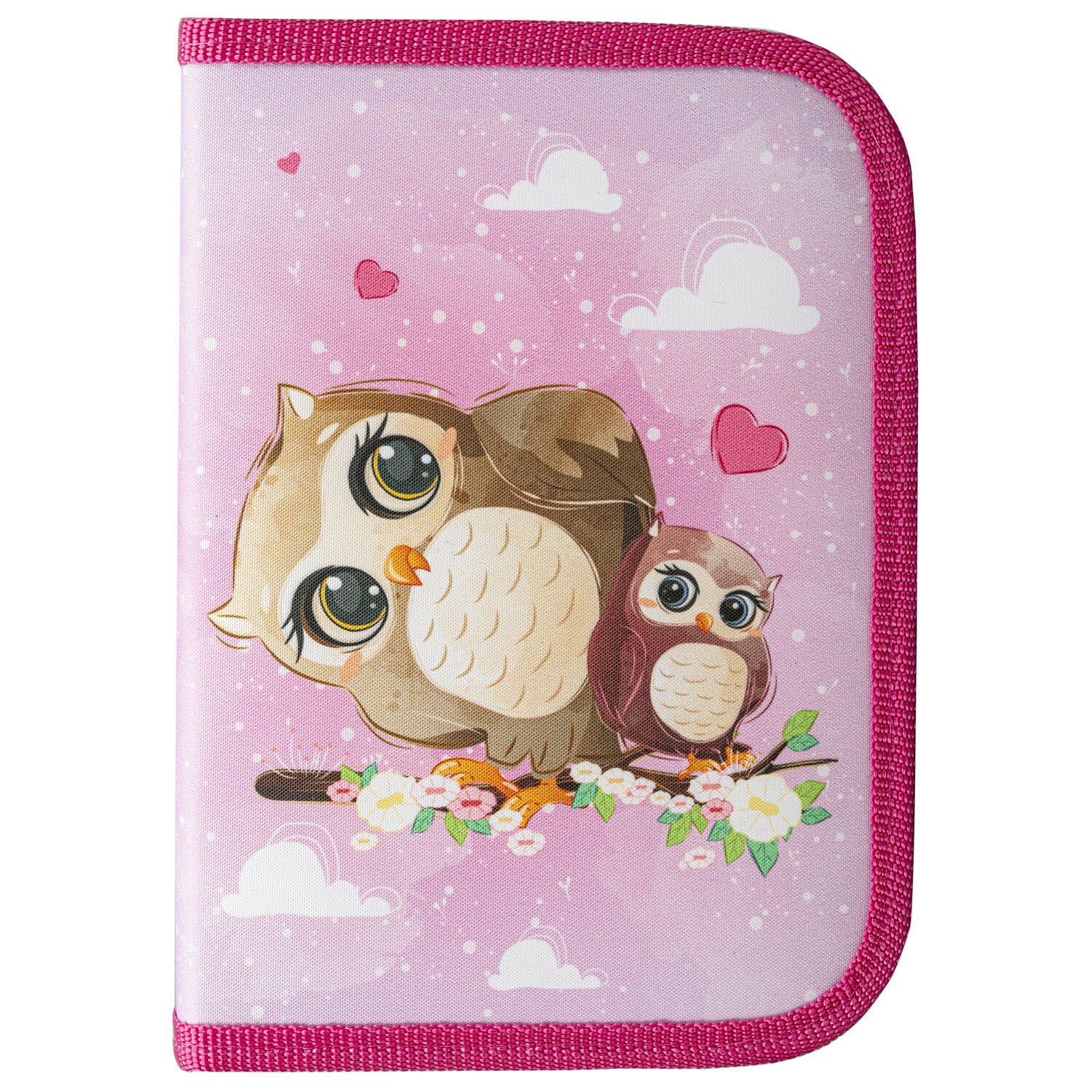 

Пенал 1отд. "Cute owls" 19*13см, полиэстер, инд. уп.