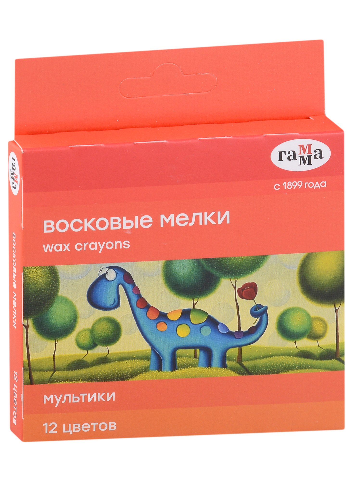 

Карандаши восковые 12цв "Мультики", к/к, ГАММА