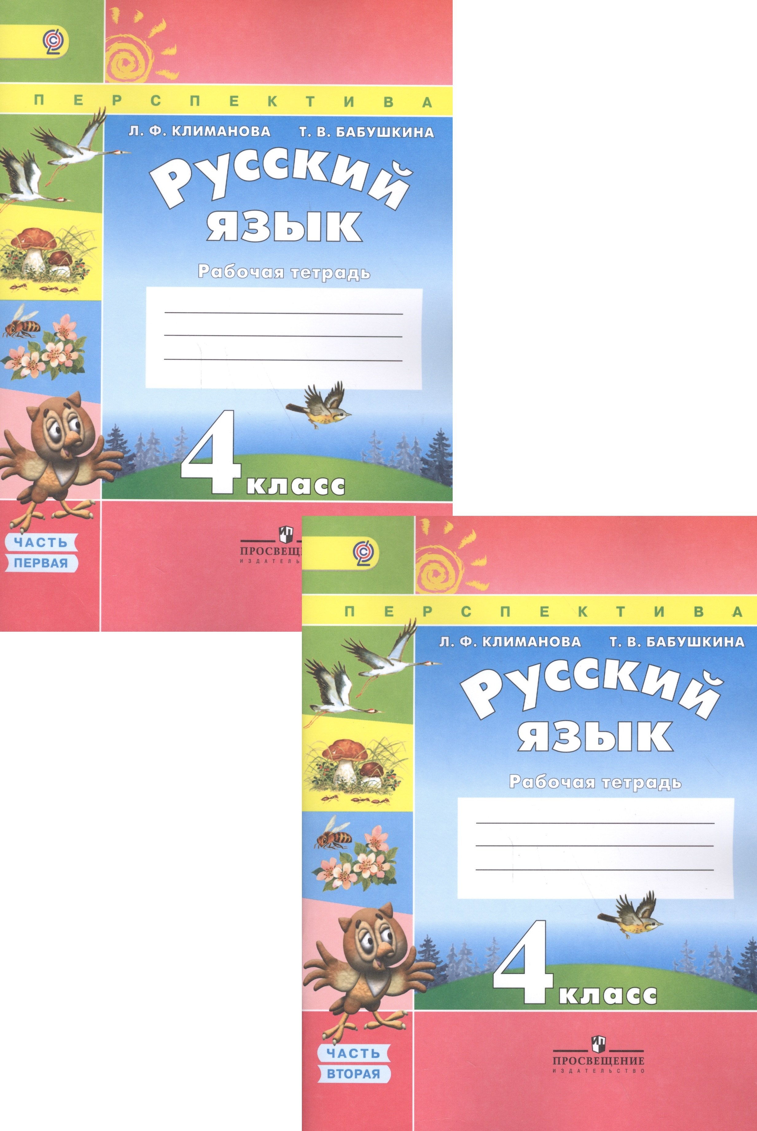 

Русский язык. 4 класс. Рабочая тетрадь. Пособие для учащихся общеобразовательных учреждений. В двух частях (комплект из 2 книг)