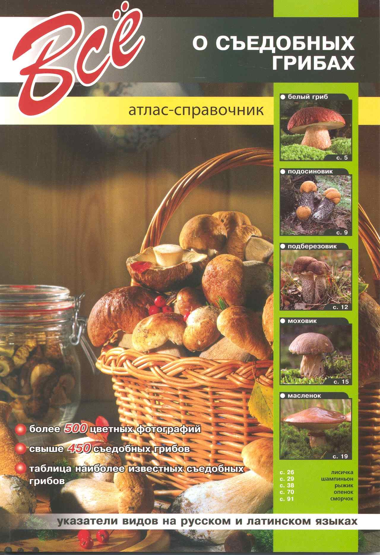 

Все о съедобных грибах / Атлас-справочник