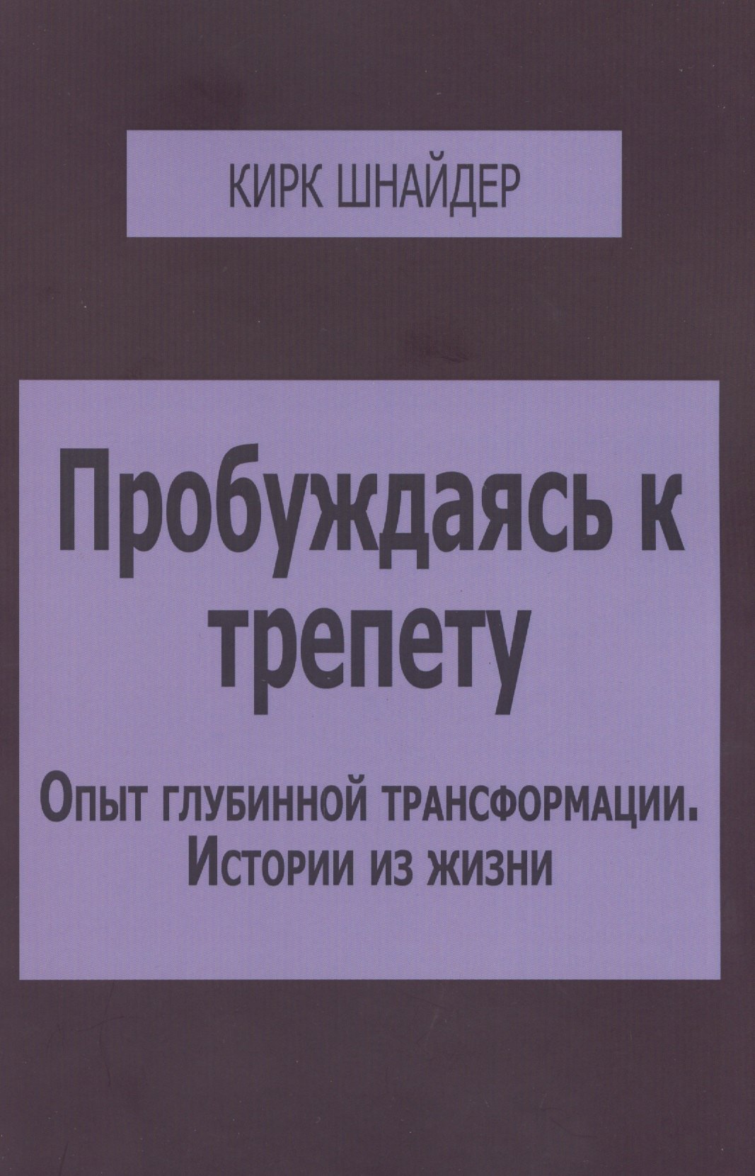 Пробуждаясь к трепету Опыт глубинной трансформации Истории из жизни м Шнайдер 472₽