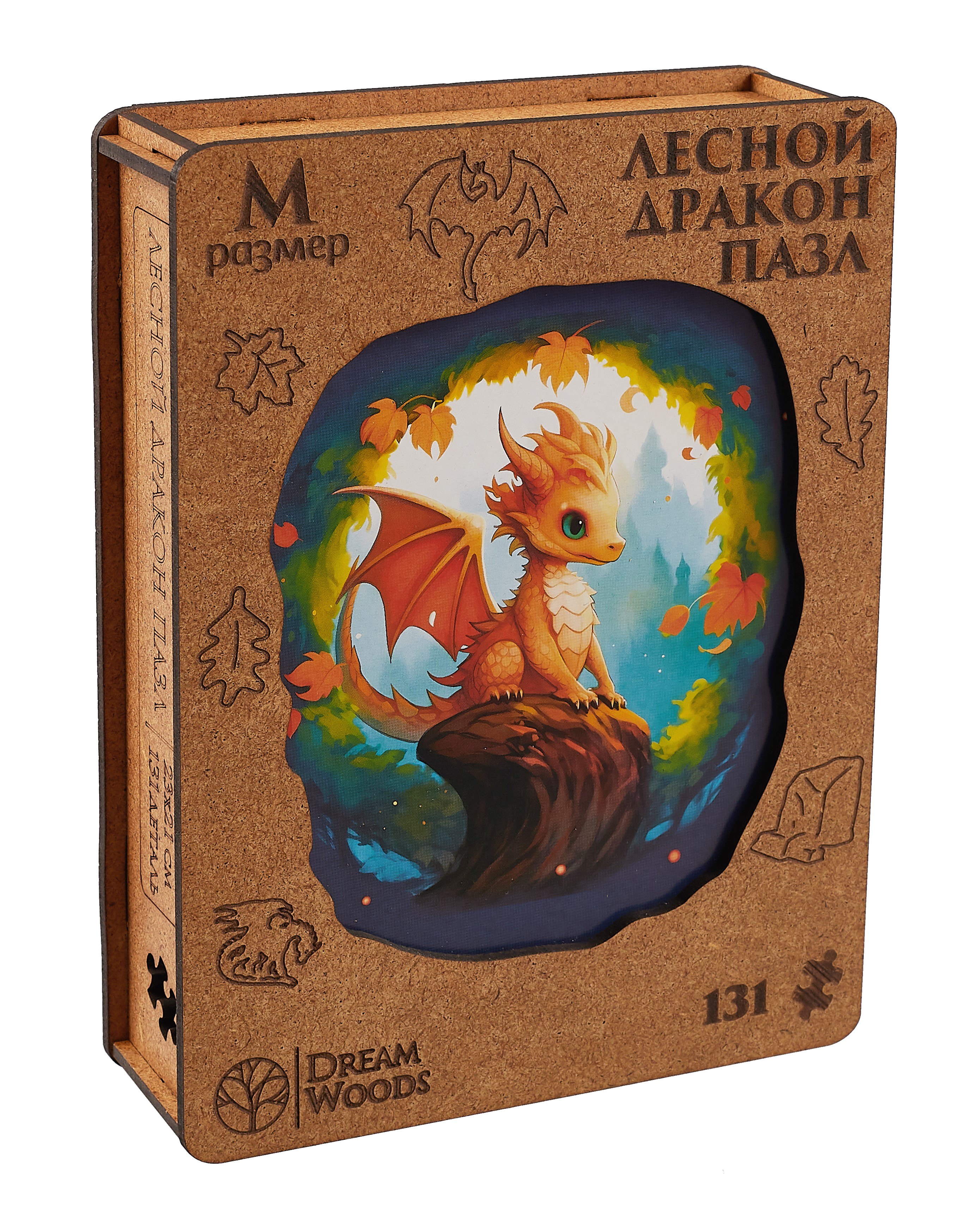 

Пазл фигурный Dream Woods "Лесной дракон", 131 элемент