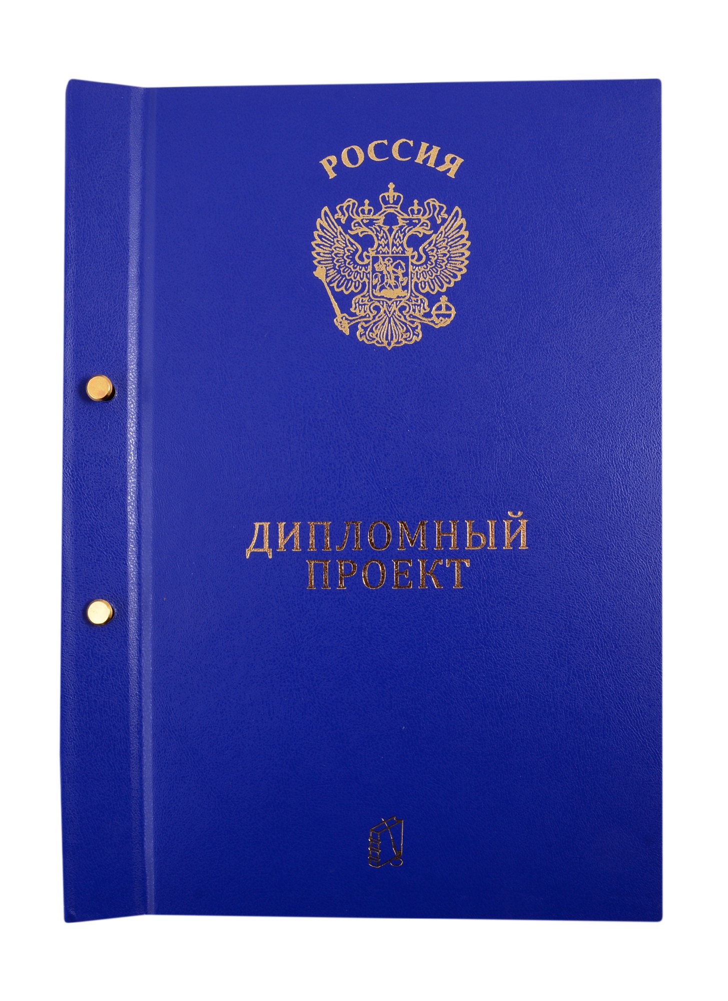 

Папка "Дипломный проект", 2 отверстия, синяя