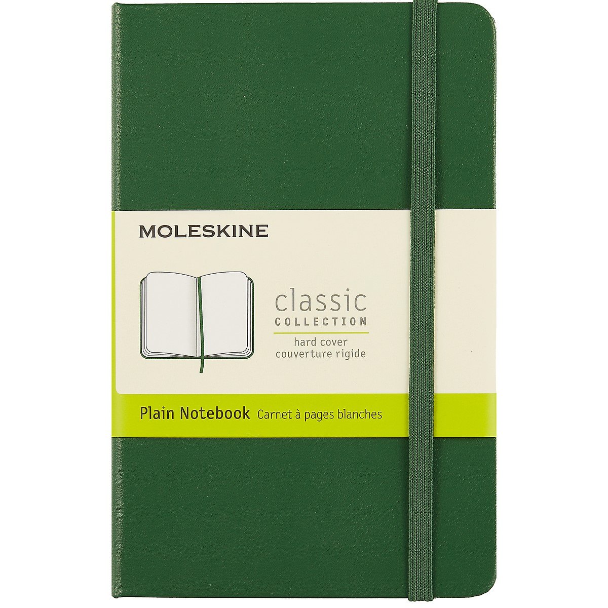 

Записная книжка Moleskin Classic Pocket, твёрдая обложка, зелёная, 96 листов, А6