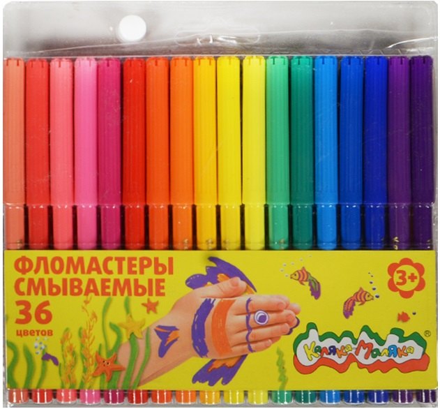 

Фломастеры Каляка-Маляка, 36 цветов