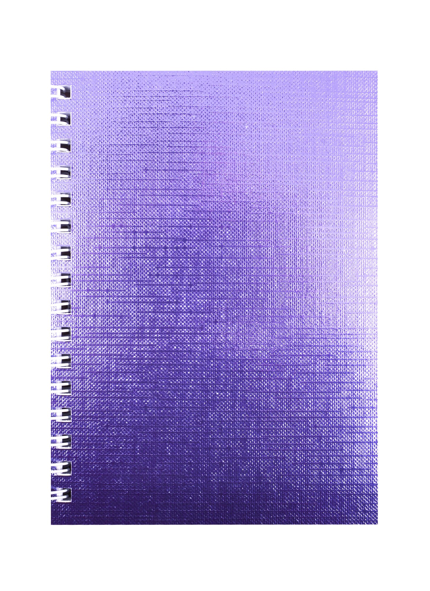 

Записная книжка А6 80л кл. "METALLIC" обл. фиолет.бумвинил, гребень