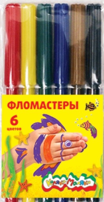 

Фломастеры Каляка-Маляка, 6 цветов