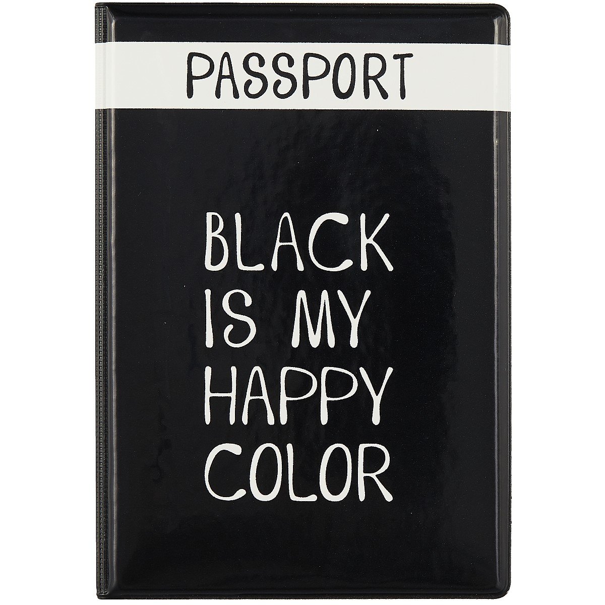 

Обложка для паспорта Black is my happy color (ПВХ бокс) (ОП2021-281)