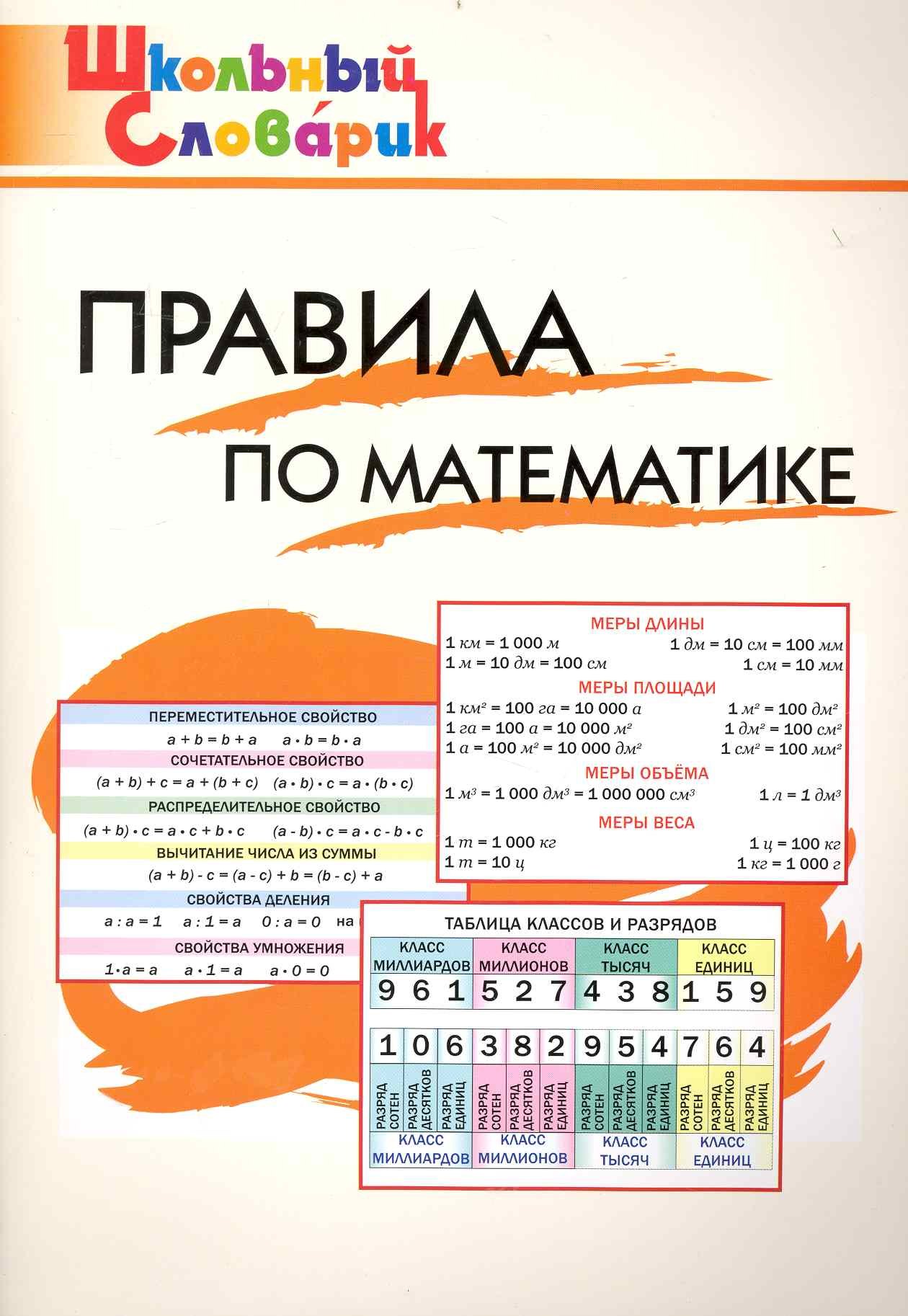 Клюхина Ирина Вячеславовна: Правила по математике: Начальная школа / 2-е изд., перераб.