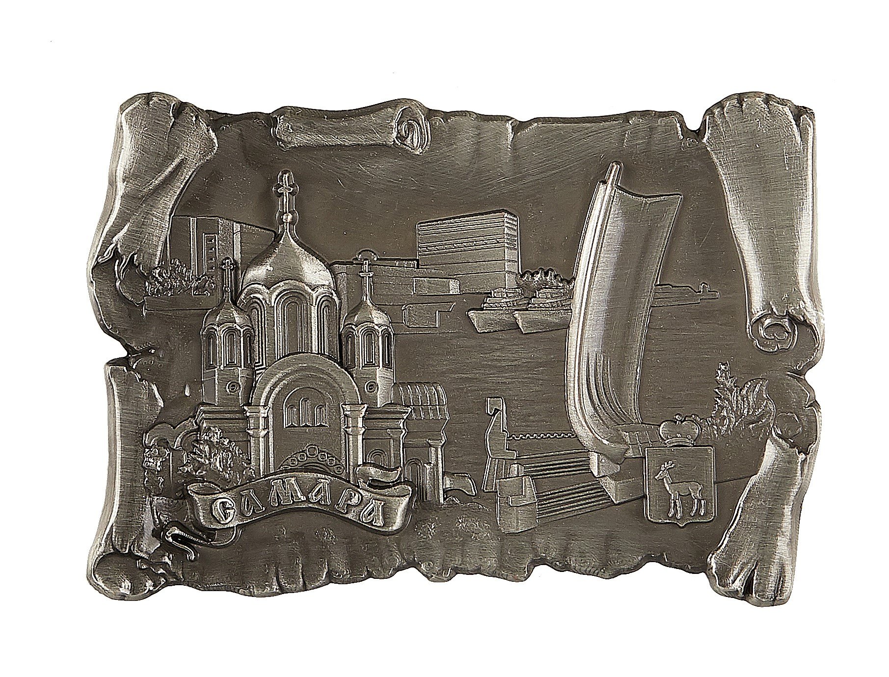 

Магнит-свиток Самара.Собор-Ладья.Коллаж (металл) (цв.античное олово) (027-2ATN-55K9)