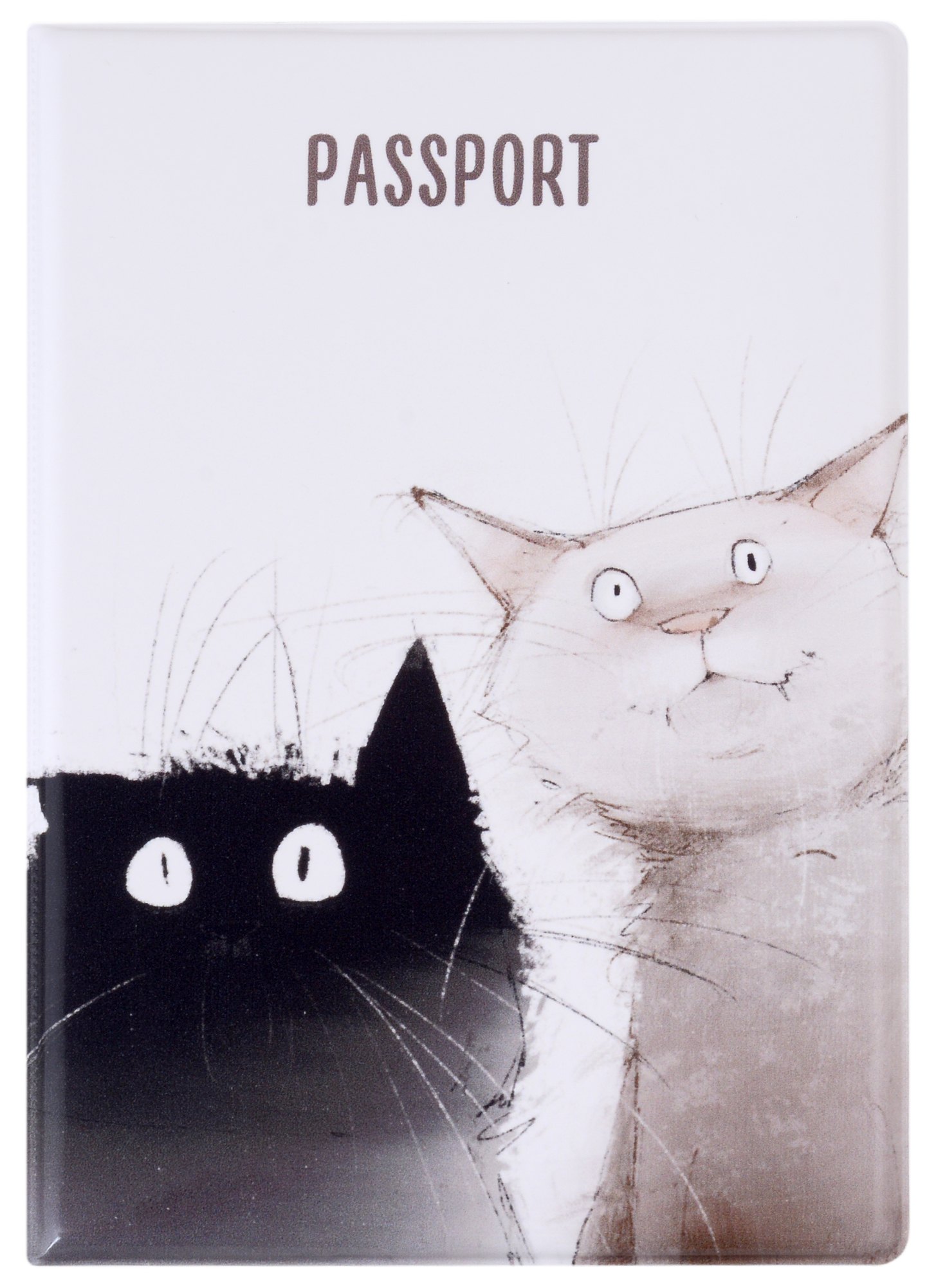 

Обложка для паспорта Коты Дуэт (ПВХ бокс)