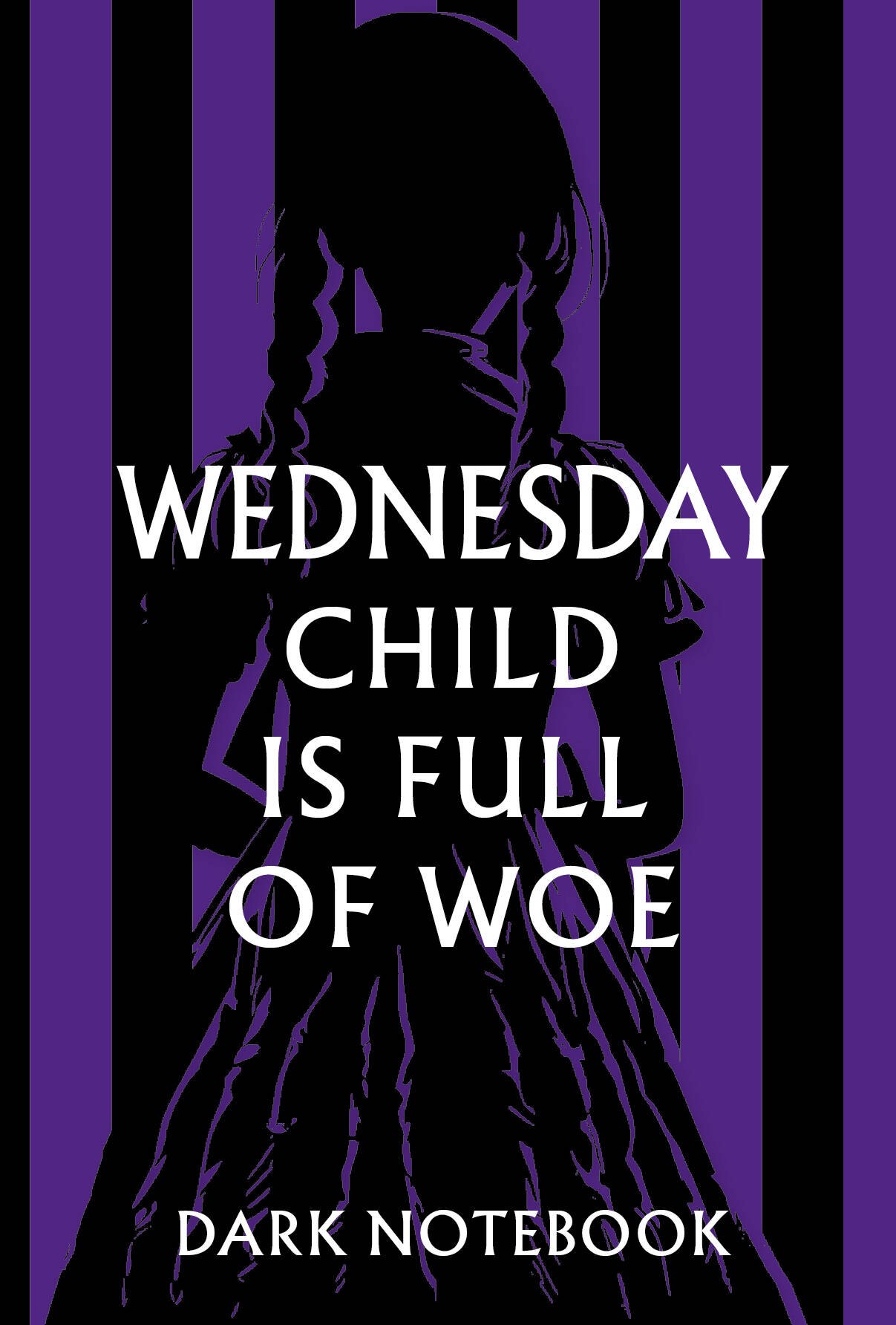 

Книга для записей А5 48л "Wednesday child is full of woe. Dark notebook"
