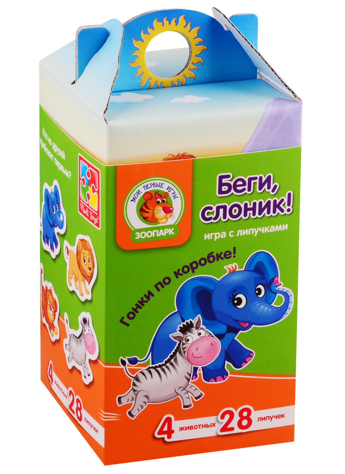 

Игра с липучками Vladi Toys Беги, слоник!