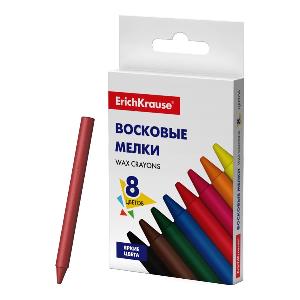 

Мелки восковые 08цв "Basic", ErichKrause