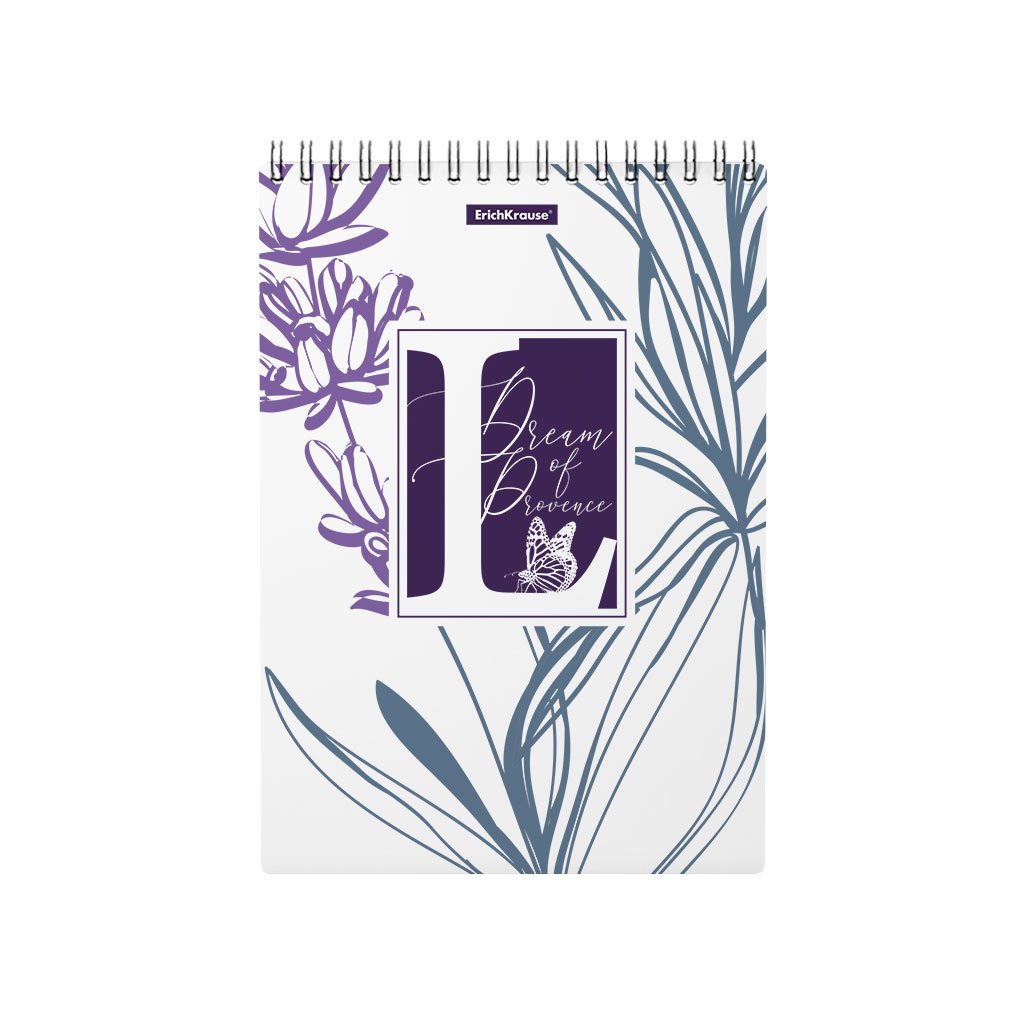

Блокнот Erich Krause "Lavender", А5, 80 листов, клетка