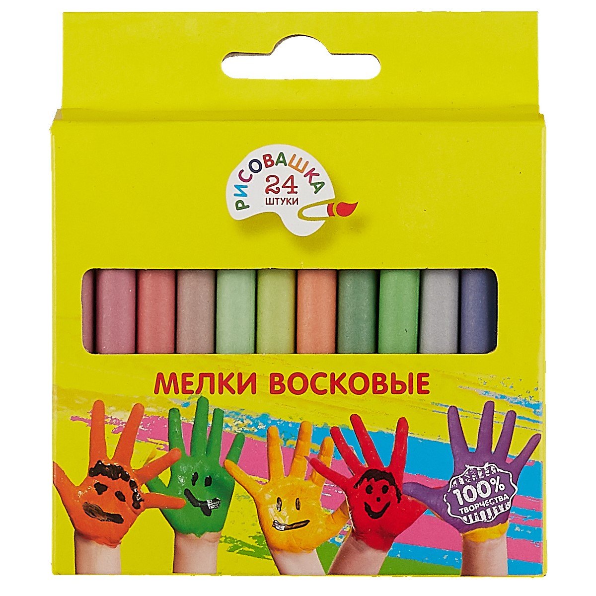 

Восковые мелки «Рисовашка», 24 цвета