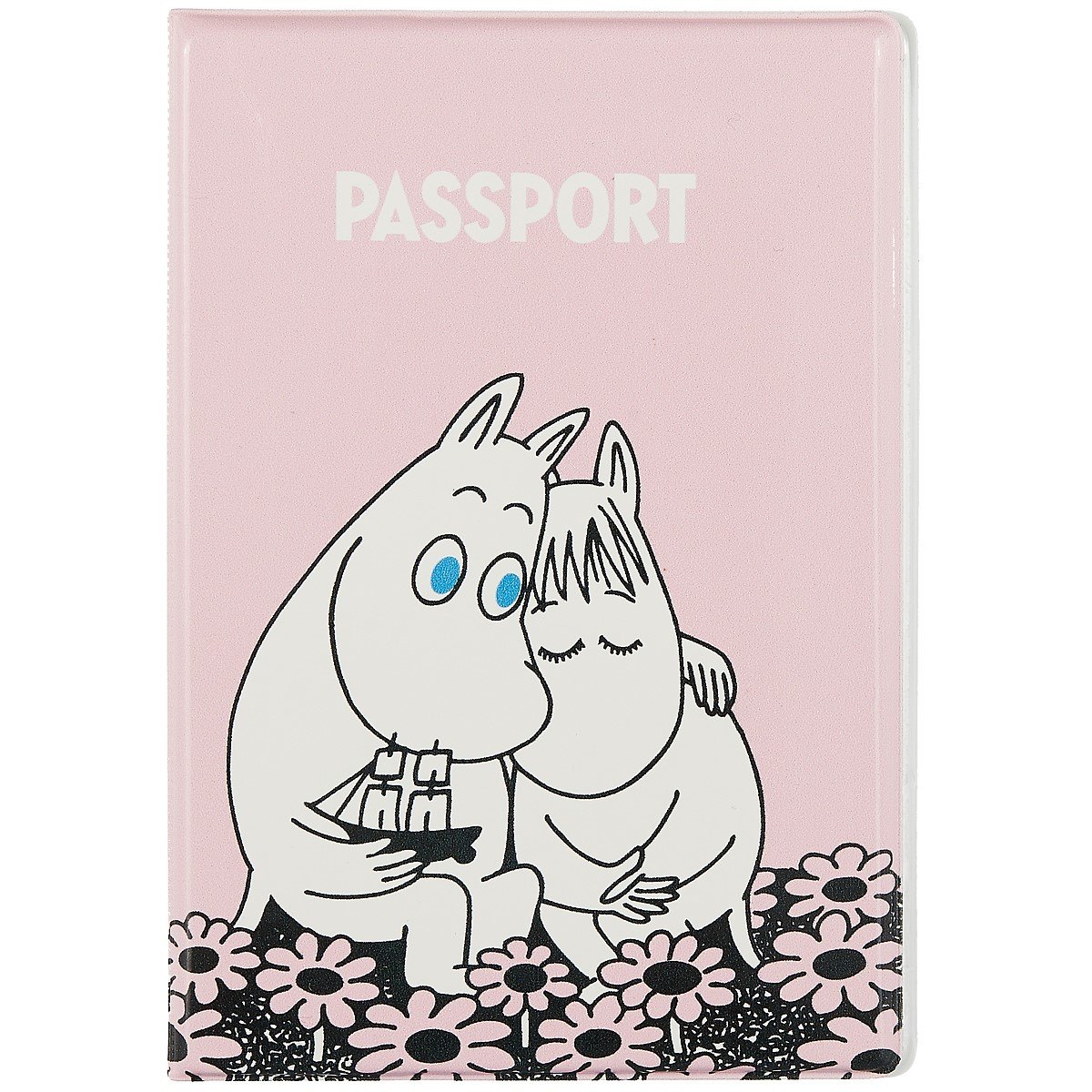 

Обложка для паспорта MOOMIN Муми-тролль и Фрекен Снорк сидят в цветах (ПВХ бокс) (МТО2021-03)