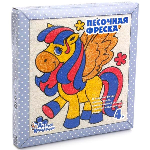 

Песочная фреска. Маленький пегас (рамка из вспененного полимера)