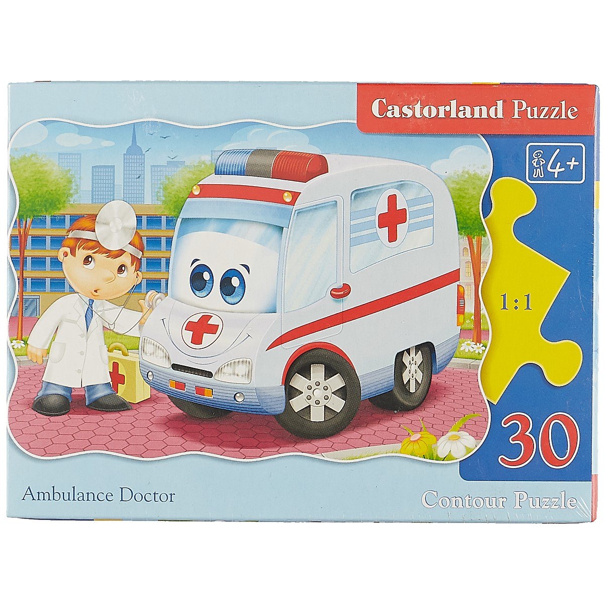 

Пазл Castorland MIDI Скорая помощь 30эл, 32*23см В-03471