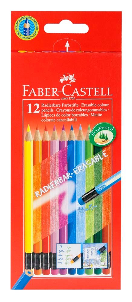 

Карандаши цветные Faber-Castell, Color Pencils, 12 цветов с ластиком