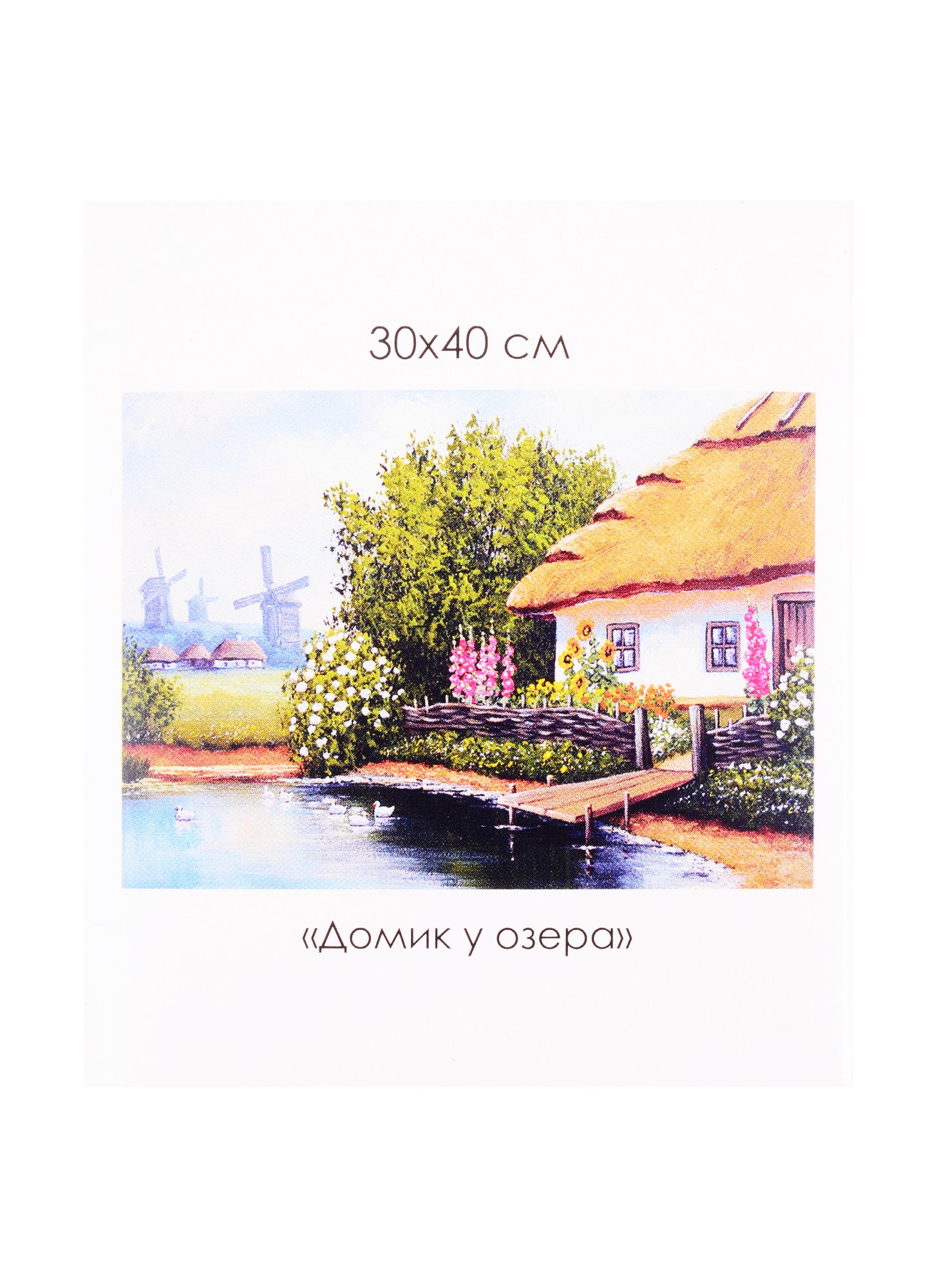 

Алмазные узоры. Родные места. Домик у озера
