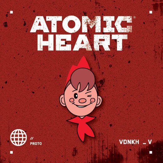 

Значок металлический, Atomic Heart. Пионер