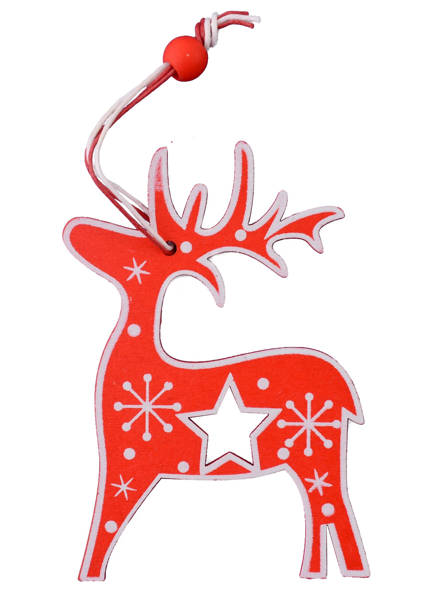 

Подвеска новогодняя Звёздный олень (дерево) (9,5х9)