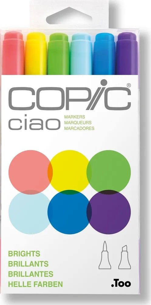 

Набор маркеров Copic Ciao светлые цвета 6цв