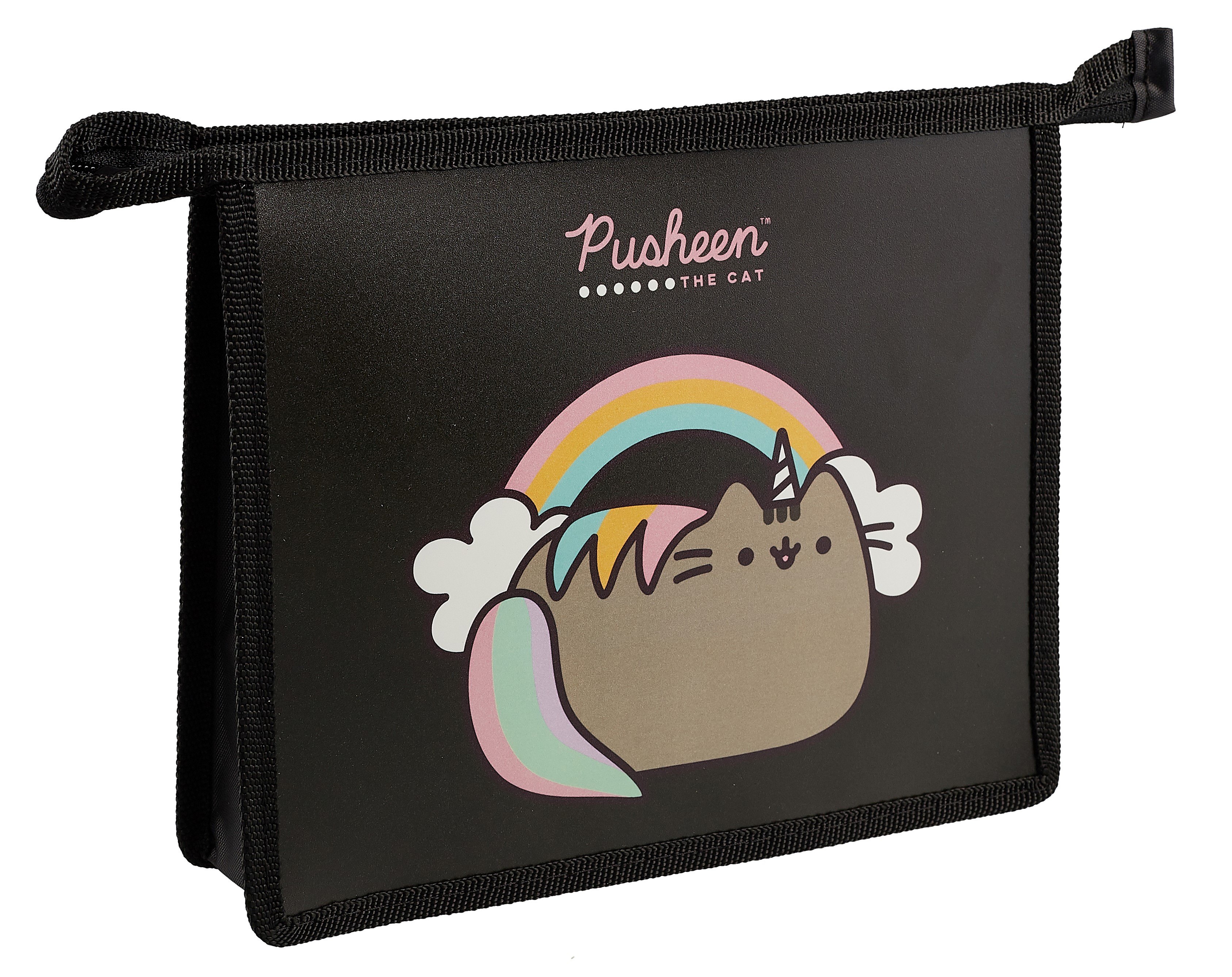 

Папка для тетрадей А5 "Pusheen" 23*19*5, 1отд., пластик, молния сверху, инд.уп.